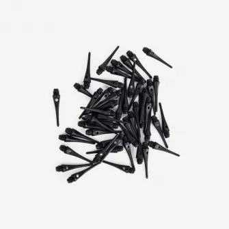 Decathlon Varfuri sageti plastic Soft tip Negru X50, Marime unica