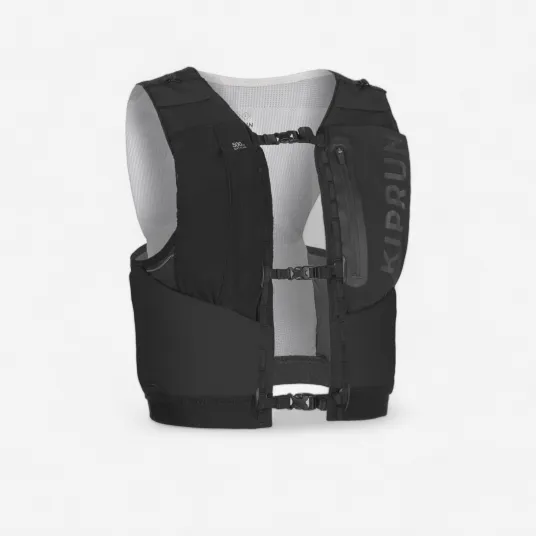 Decathlon Vesta Alergare Trail Running Competitii Suport bidoane flask KIPRUN 5L Negru, XS/S