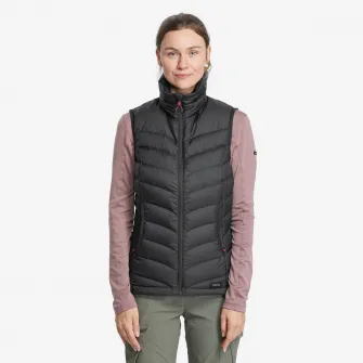 Decathlon Vesta cu umplutura din puf Trekking la munte MT500 Negru Dama, M