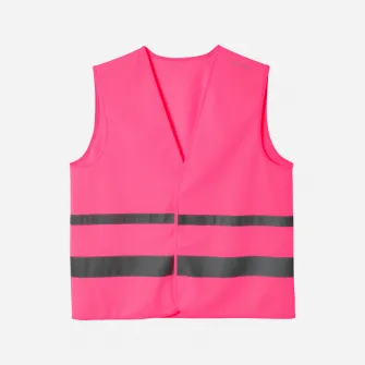 Decathlon Vesta de siguranta EPI pentru vizibilitate Roz, M/L