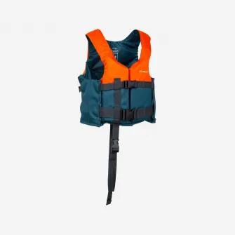 Decathlon Vesta Flotabilitate 50N+caiac / stand up paddle / navigatie Albastru/Portocaliu, 25-40 KG