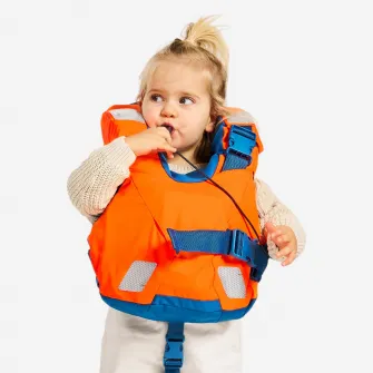 Decathlon Vesta salvare LJ100N easy baby 10-15 kg Portocaliu/Albastru Copii, 10-15 kg