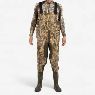 Decathlon Waders 520 camuflaj cu buzunare, 44/45