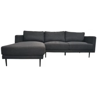 Canapea de colt Deco Era Dark Grey Left