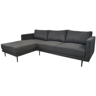 Canapea de colt Deco Era Dark Grey Left