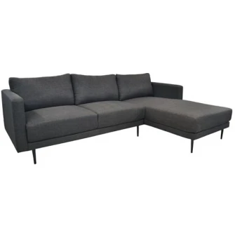 Canapea de colt Deco Era Dark Grey Right