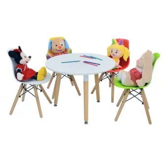 Masuta pentru copii Deco Eames Bebe White