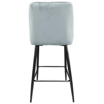 Scaun de bar Deco Clasic Light Blue/Black Legs
