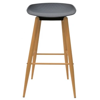 Scaun de bar Deco Hector Grey/Transprint Legs