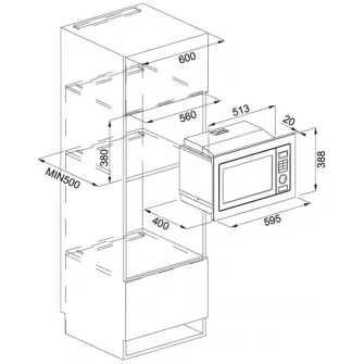 Cuptor cu microunde incorporabil Franke FMW 250 CR2 G BK