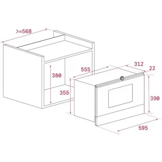 Cuptor cu microunde incorporabil Teka ML 8220 BIS L ST