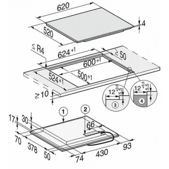 Plita incorporabila cu inductie Miele KM 7464 FL