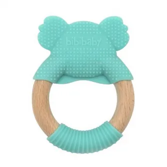 Bibipals Teething Ring Koala, Mint and Charcoal