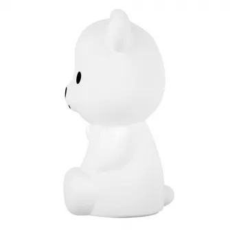 Cute Series Bear Silicone Night Light, White