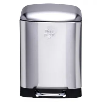 Dirt Devil Pedal Bin 6 L Soft Close Silver DDPBIN6