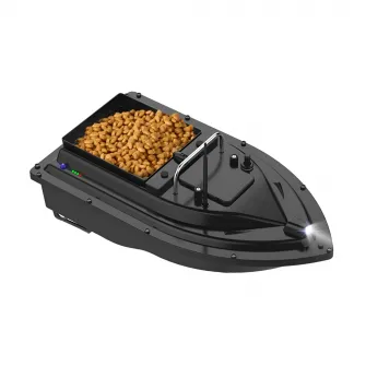 GPS Fishing Bait Boat with Large Bait Container with 500M Remote Range GPS 40 Points,12000 mAh Battery, Black