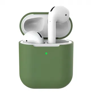 Helmet Case Silicone Airpods 2, Pine Green