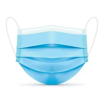 Helmet Disposable Face Mask, 3 layers, Blue. 50pcs/box/ Masca faciala de unica folosinta. Albastra