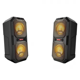 Motorola Party Speaker ROKR820, Bluetooth, LED 80W,IPX4 , Playtime: 20 Hours  Black
