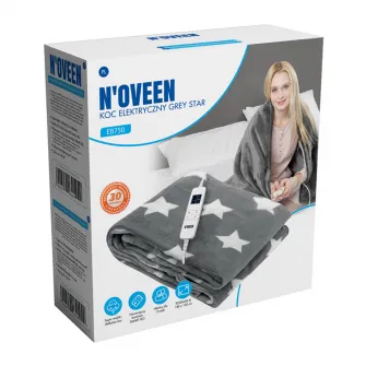 NOVEEN Electric Heated Blanket EB750 Grey Star 180x160 cm