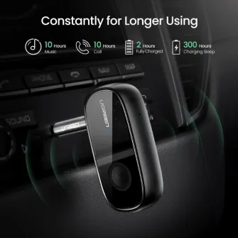 Receiver Ugreen Bluetooth 5.0 Receiver with Mic Black (70304)