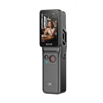 SJCAM Action Camera C400, Sixaxis Gyro Stabilizer, 30m with Waterproof Case, 4K30fps, Screen: 229'' rotate touch screen + 13'', Black