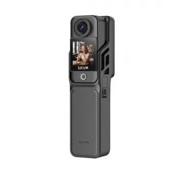SJCAM Action Camera C400, Sixaxis Gyro Stabilizer, 30m with Waterproof Case, 4K30fps, Screen: 229'' rotate touch screen + 13'', Black