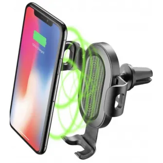 Suport auto Wesdar Wireless Airvent Car Holder QC2.0 Silver (WX3SL)