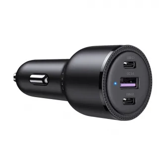 UGREEN Car Charger 2*Type-C + 1*USB-A Aluminum 3A 69W, Grey