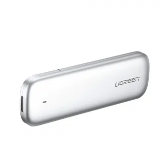 UGREEN Enclosure Type-C 3.1 Gen2 to M.2 B-Key/M+B Key SATA 3.0 6Gbps NGFF 0.5M Cable CM400, Silver