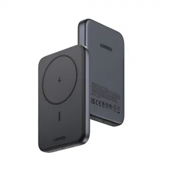 UGREEN Power Bank Mini Magnetic Wireless Qi 10000mAh, 20W, Space Grey