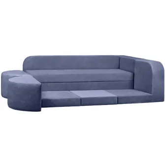 Canapea fara rama Edka Jupiter 210x280x50 M3 Albastru Indigo
