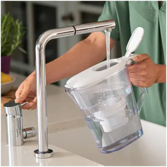 6 filtre de apa Evolve + Cana filtranta Aqua Optima Oria, 2.8 L, alb