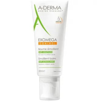 A-Derma Exomega Control Balsam emolient pentru piele uscata cu tendinta atopica, 200 ml