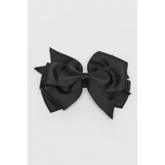 Abel & Lula, Agrafa de par cu funda, Negru melange, 104 cm
