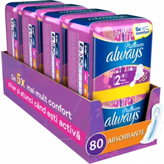 Absorbante Always Platinum Super, 80 buc