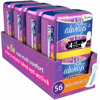 Absorbante Always Ultra Secure Night, 56 buc