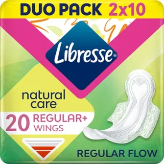 Absorbante Libresse Natural Care Normal Duo, 20 bucati