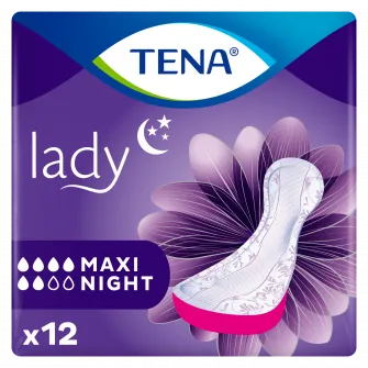 Absorbante pentru incontinenta urinara Tena Lady Maxi Night, 12 buc