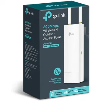 Acces point TP-Link EAP110, 300 Mbps, Wireless N, pentru exterior