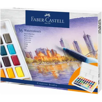 Акварель Faber-Castell Creative Studio, 36 цветов/набор