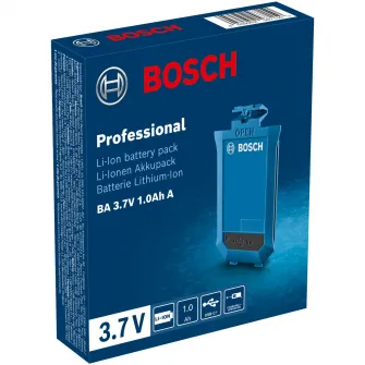 Acumulator Bosch Professional 1608M00C43, 3.7 V, 1Ah, USB-C