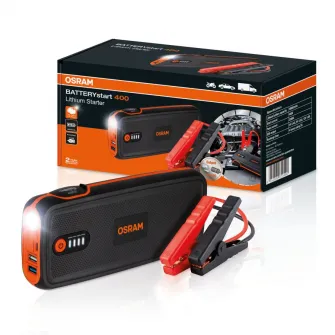 Acumulator extern / jump starter Osram BATTERYstart 400, 16800 mAh ,LiCoO2, timp incarcare 4H, mufa Micro-USB