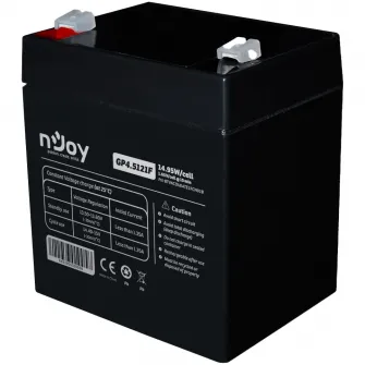 Acumulator nJoy GP4.5121F 12V Conectori : F1 - Faston Tab 187