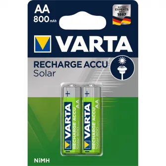 Acumulatori Varta pentru lampi solare, AA, 800 mAh, 2 buc