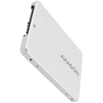 Адаптер 2,5 дюйма SATA на M.2 SATA SSD Axagon RSS-M2SD, алюминий, совместимый SSD M.2 NGFF 2230/2242/2260/2280, серебристый