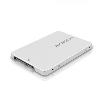 Адаптер 2,5 дюйма SATA на M.2 SATA SSD Axagon RSS-M2SD, алюминий, совместимый SSD M.2 NGFF 2230/2242/2260/2280, серебристый