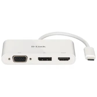 Adaptor 3-in-1 D-Link DUB-V310, tip USB-C to HDMI/VGA/DisplayPort