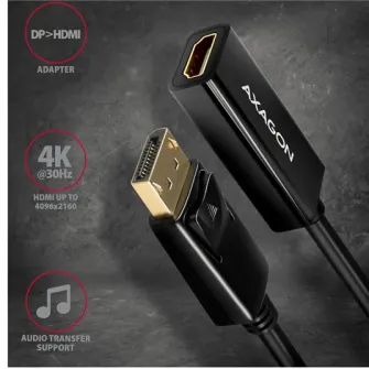 Adaptor AXAGON HDMI 1.4 adapter 4K/30Hz, RVD-HI14N