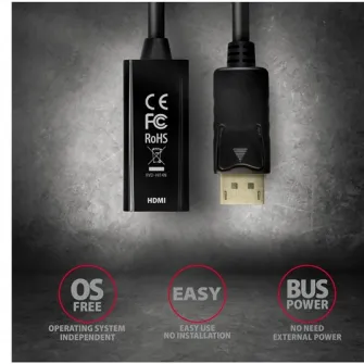 Adaptor AXAGON HDMI 1.4 adapter 4K/30Hz, RVD-HI14N